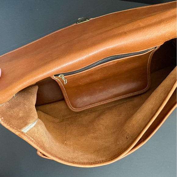 Coach Vintage Morgan Briefcase British Tan Touch-lock Clos… - Picture 12 of 16